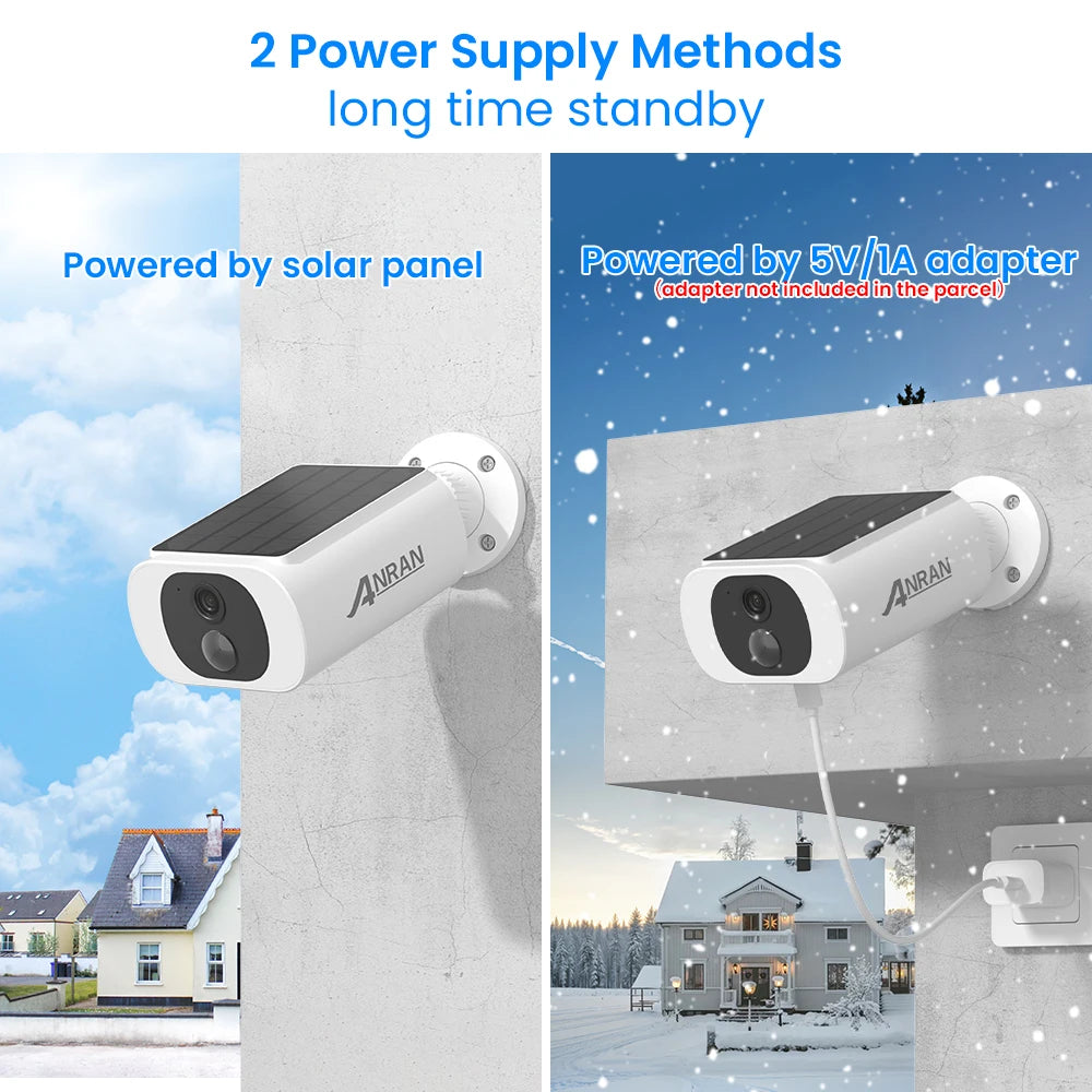 ANRAN Outdoor Solar WiFi Security Camera