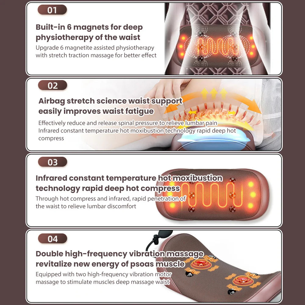 Multifunctional Lumbar Traction Massage Mattress