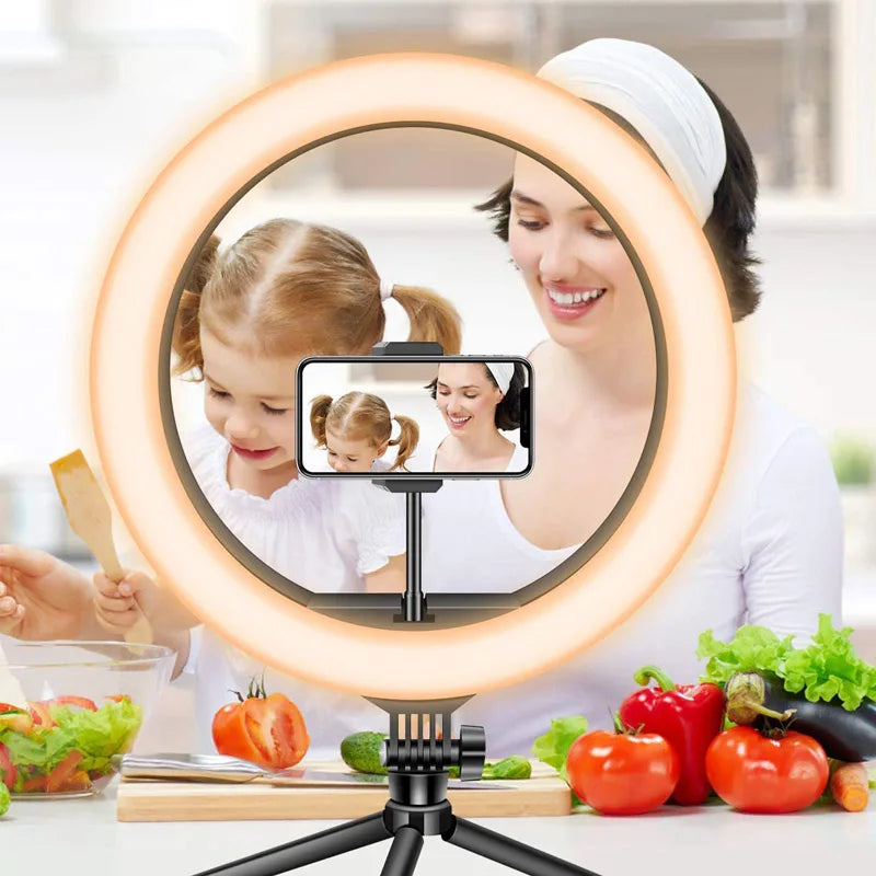 Video Lights Dimmable Light Selfie LED Ring Light