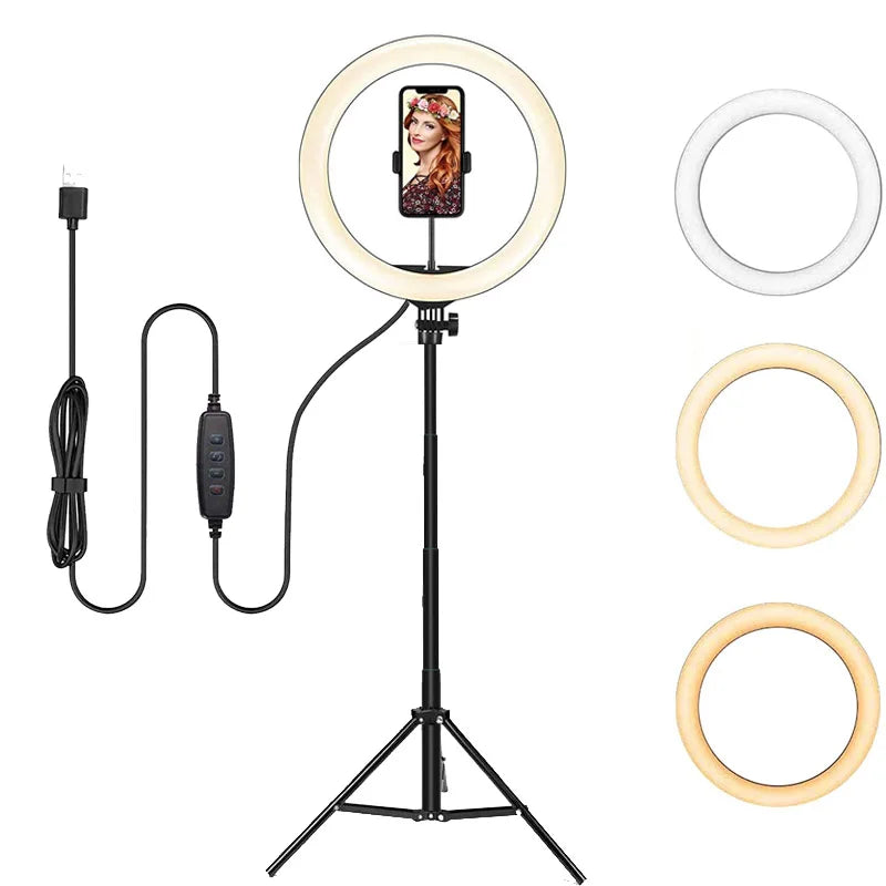 Video Lights Dimmable Light Selfie LED Ring Light