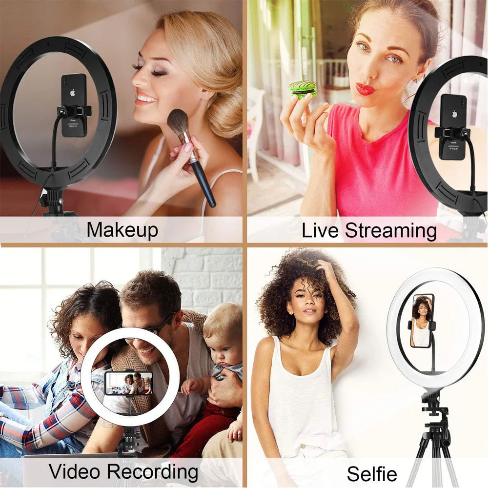Video Lights Dimmable Light Selfie LED Ring Light