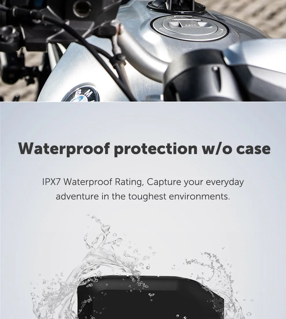 Drift Innovation Ghost XL Action Camera 1080 Full HD Video Camera with Rotating Lens and Dash Cam Mode IPX7 Waterproof Camera