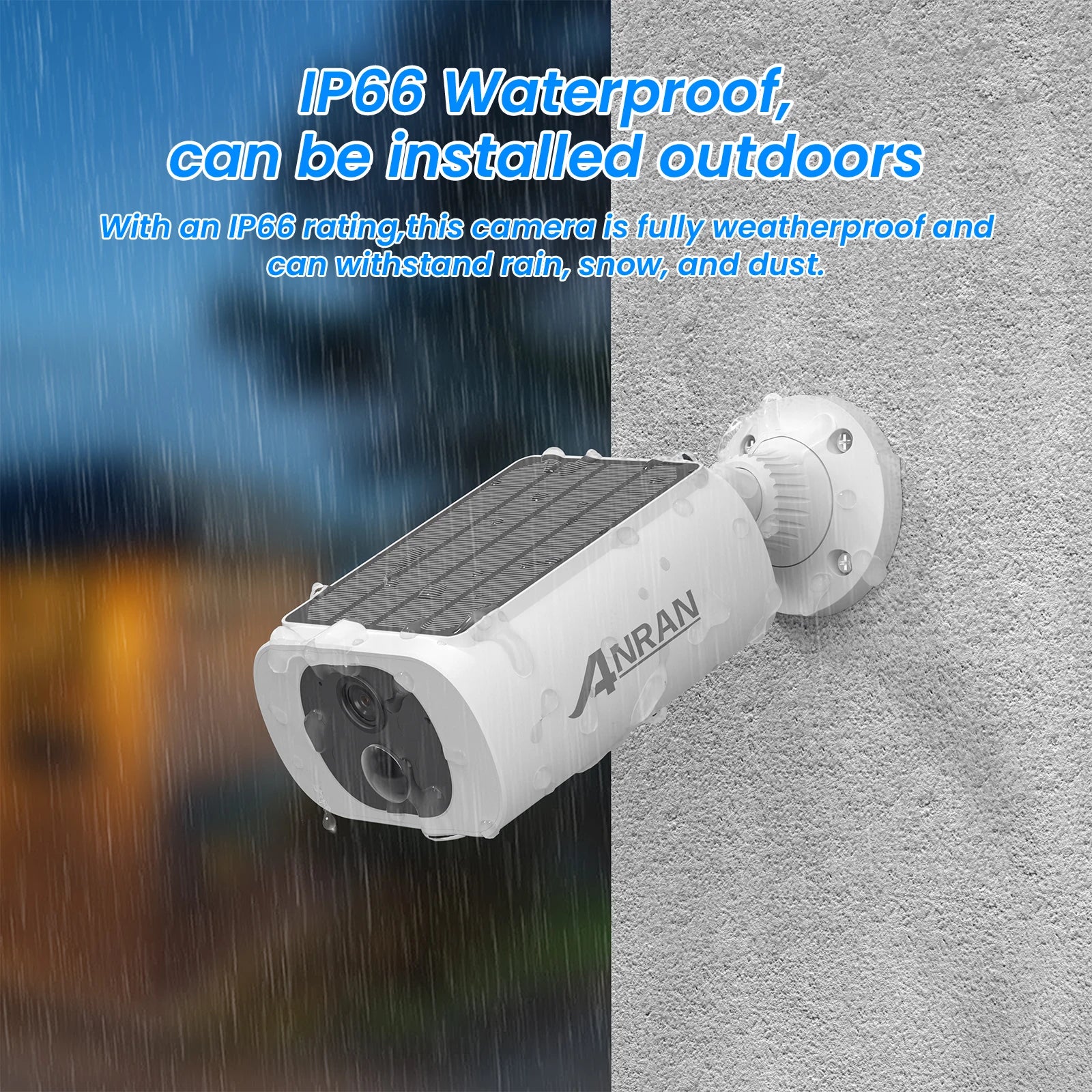 ANRAN Outdoor Solar WiFi Security Camera