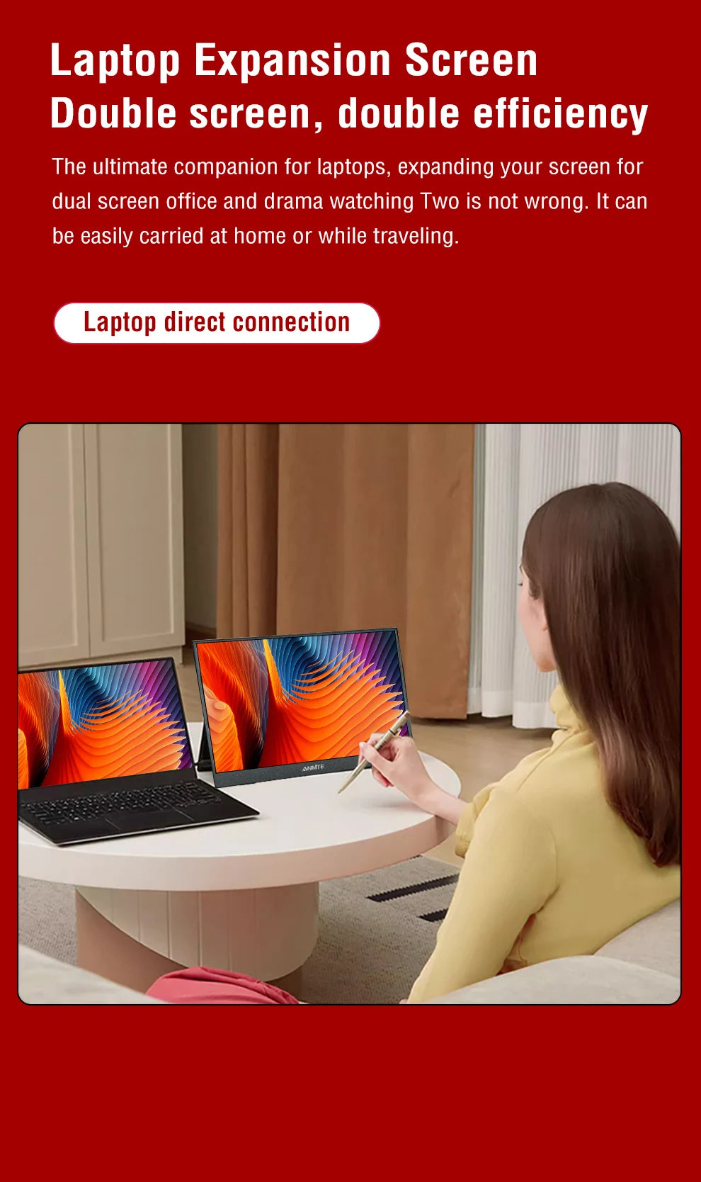 14" Portable Touch Monitor 400cd/m²