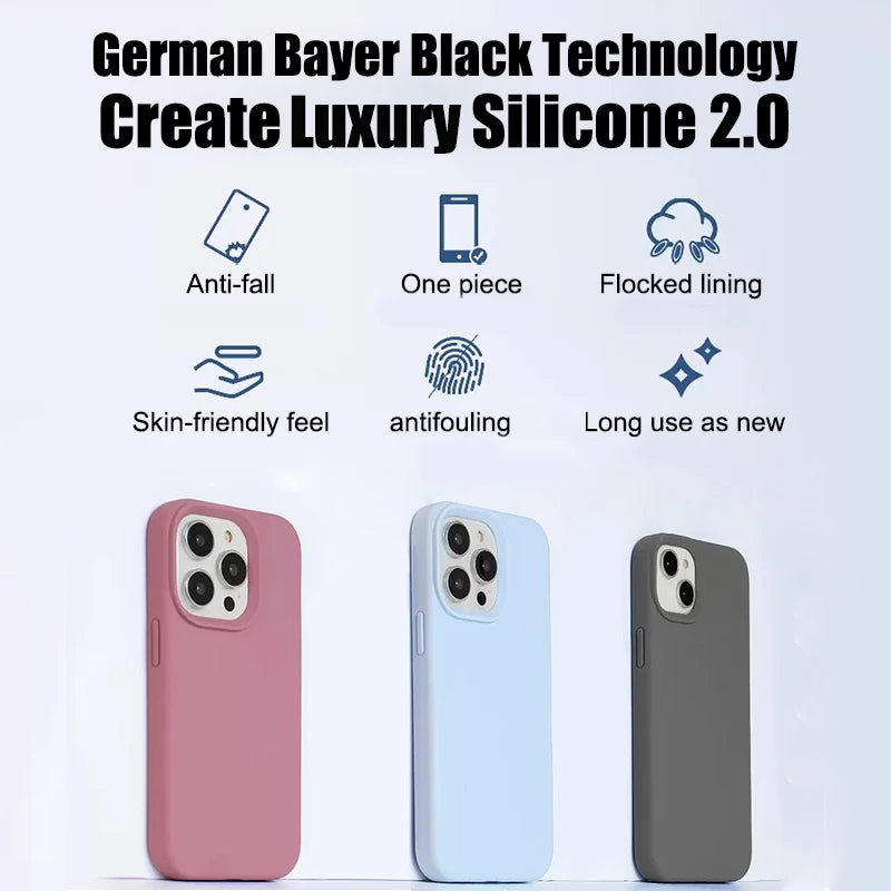 Luxury Liquid Silicone Phone Case for APPLE iPhone