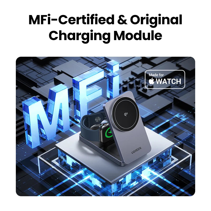 UGREEN 3-in-1 MagSafe Wireless Charger Stand