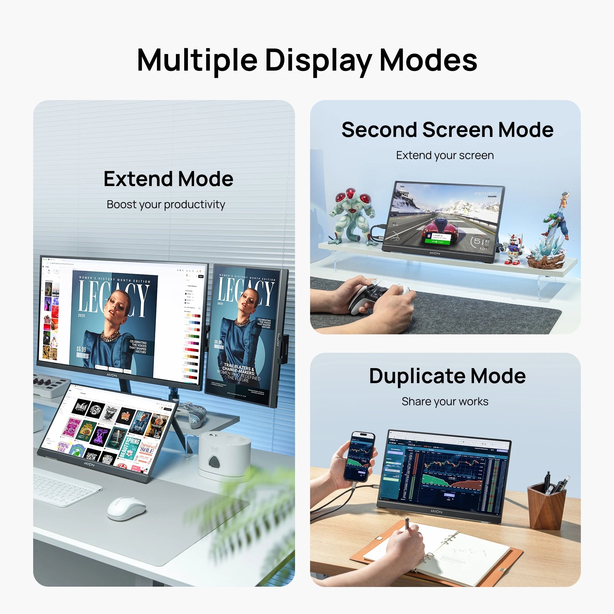 ARZOPA 15.6" FHD Portable Monitor