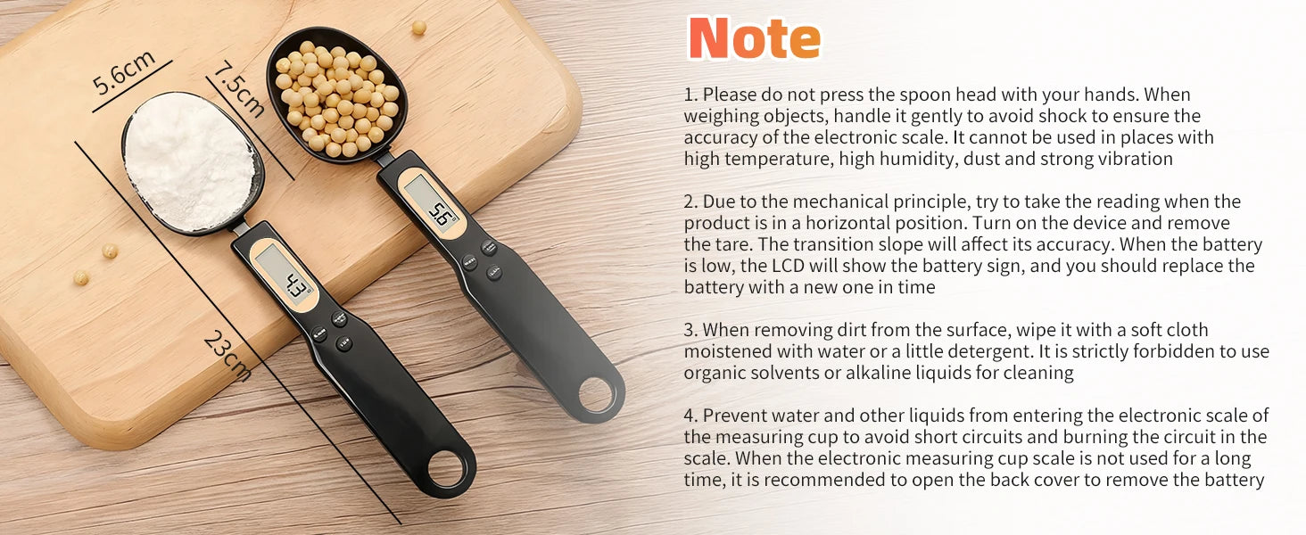 Electronic spoon with scales