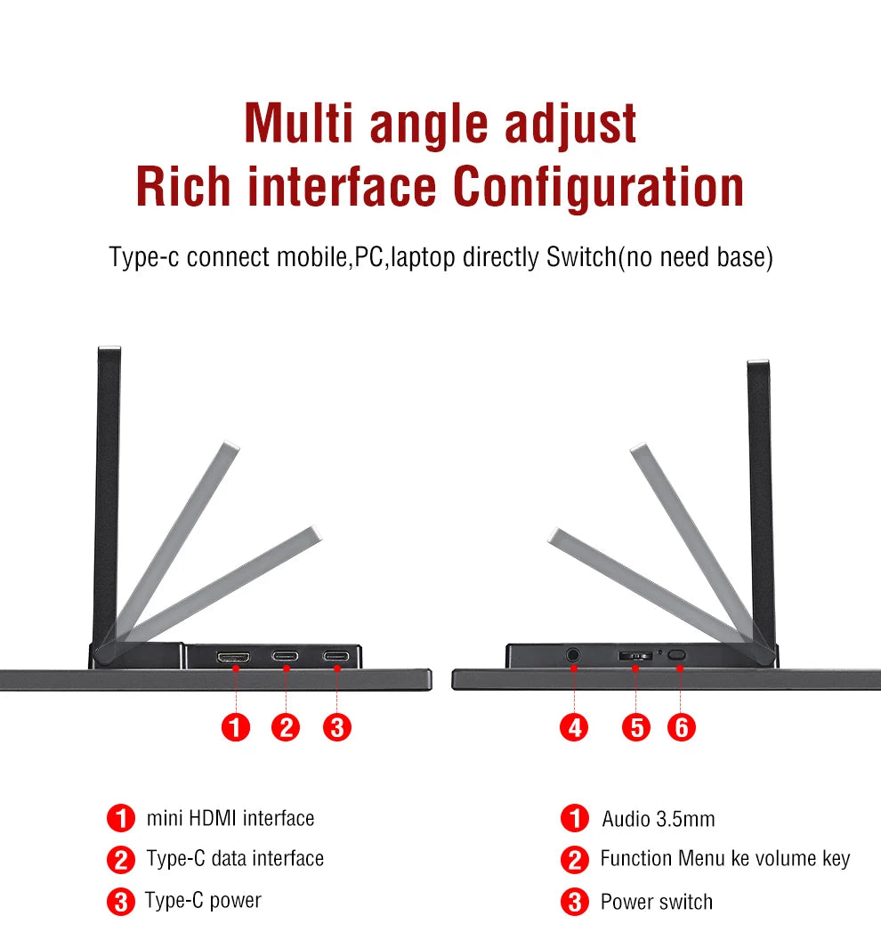 14" Portable Touch Monitor 400cd/m²