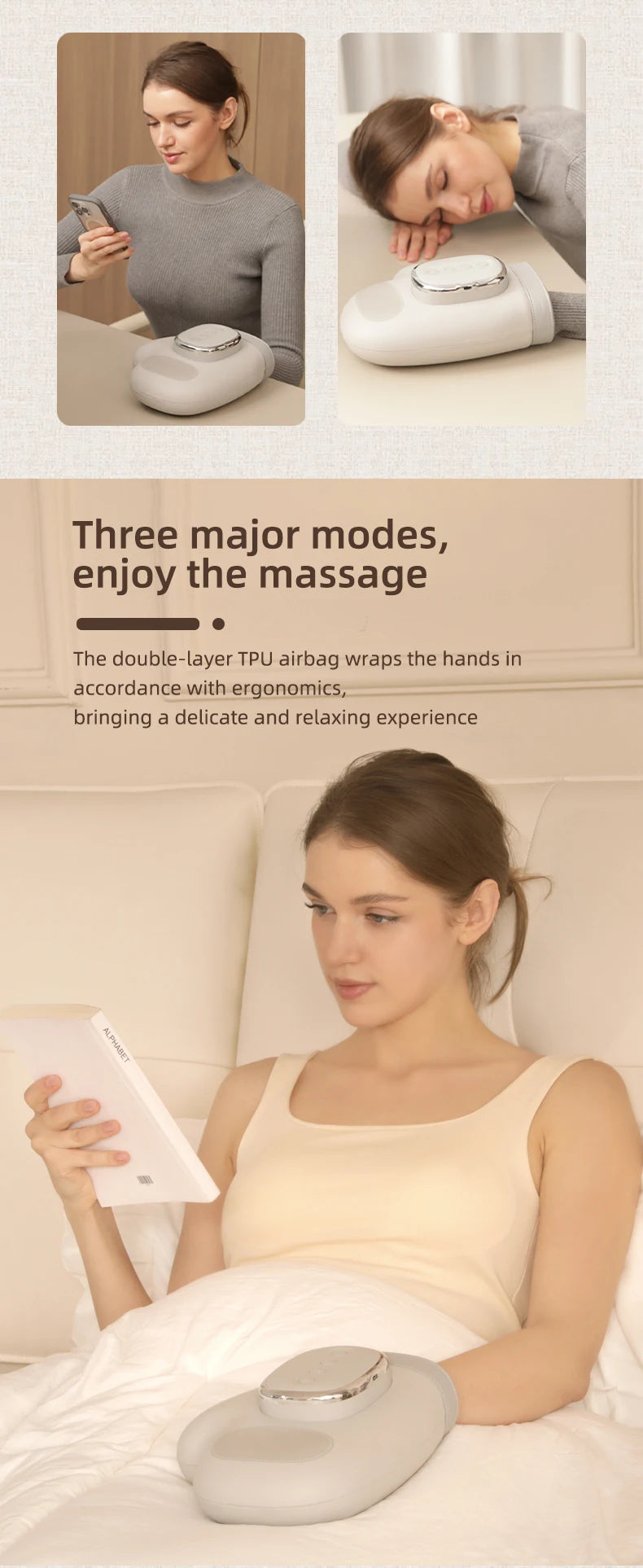 Hand Massager with Airbag Compression