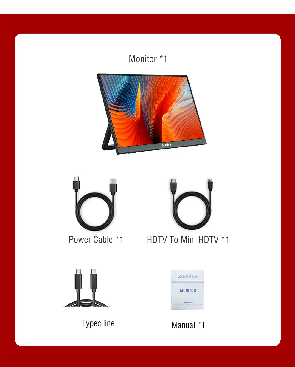 14" Portable Touch Monitor 400cd/m²