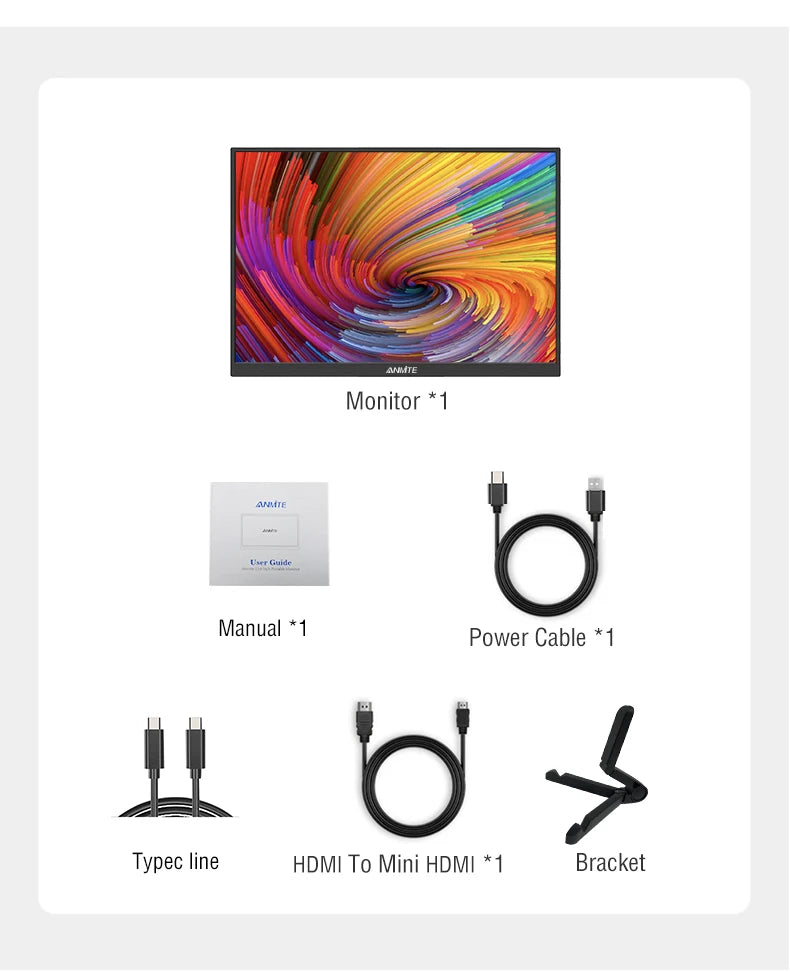 Anmite 10.5" HDR Portable Monitor