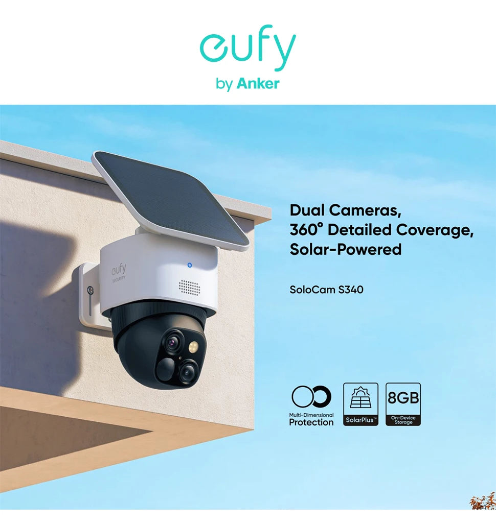 eufy SoloCam S340 Solar Outdoor Camera