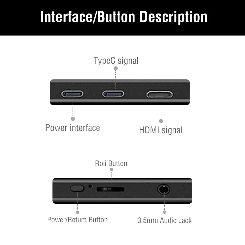 14" Portable Touch Monitor 400cd/m²