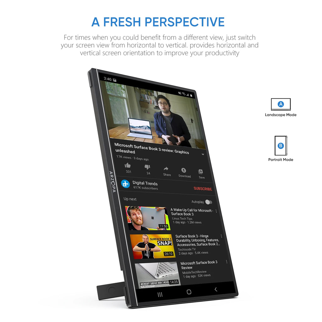 ARZOPA 16.1" FHD Portable Monitor