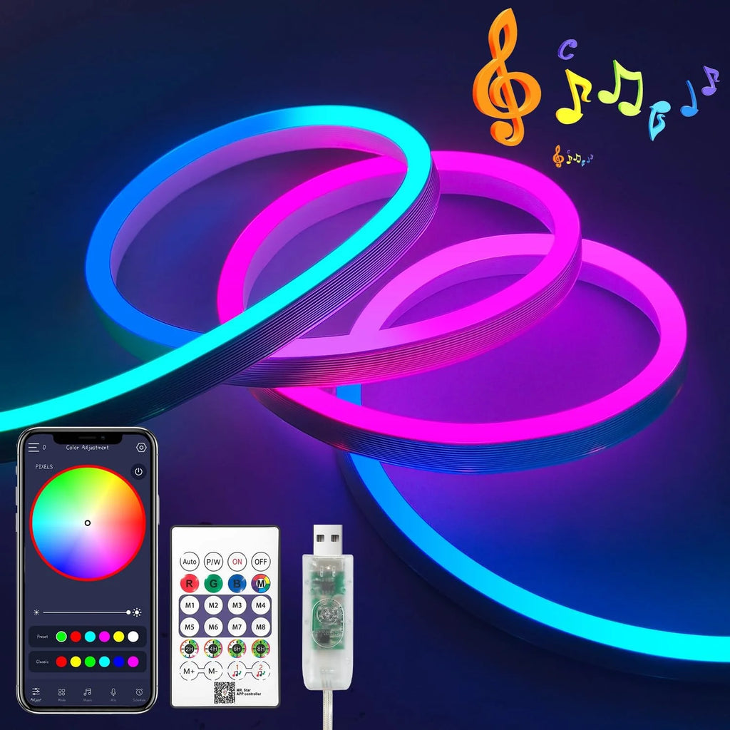 RGBIC Neon LED Strip Light 5M/10M