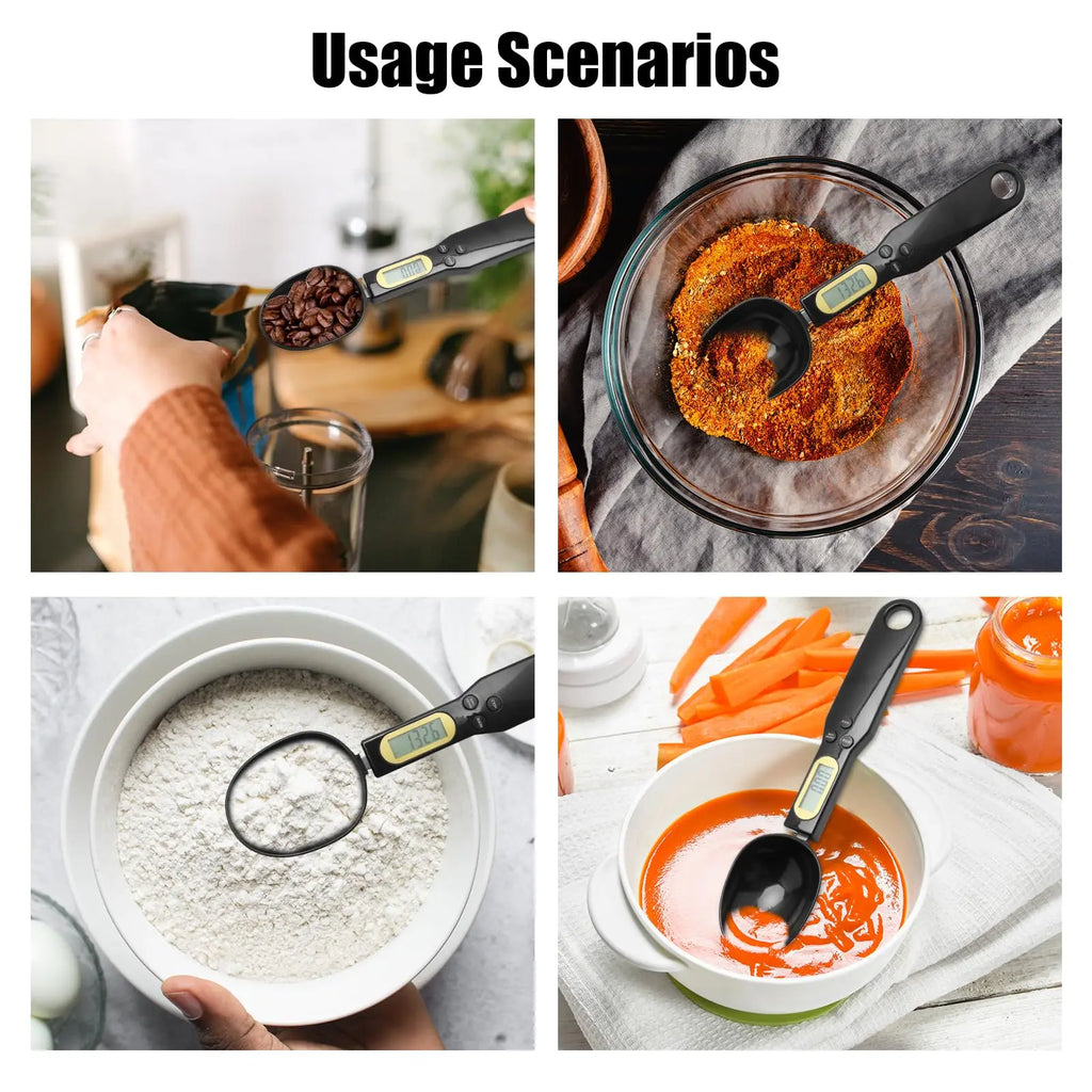 Electronic spoon with scales