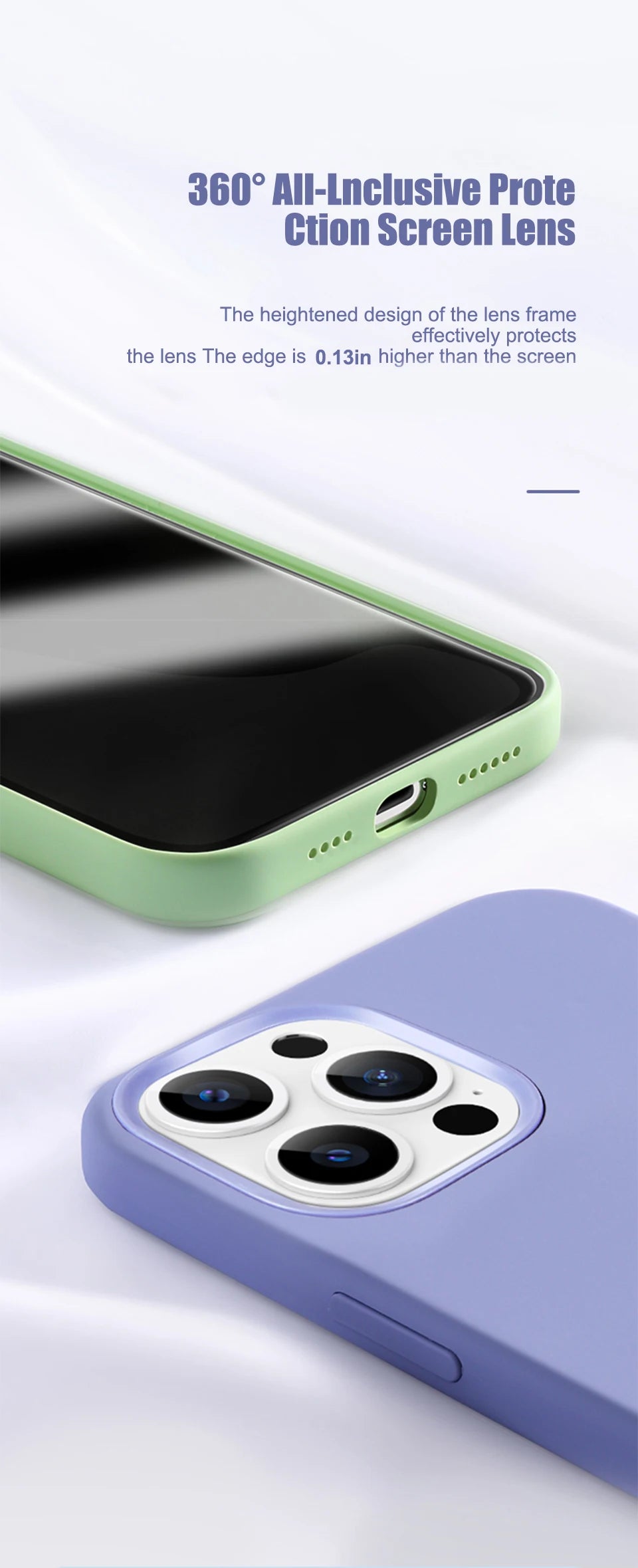 Luxury Liquid Silicone Phone Case for APPLE iPhone