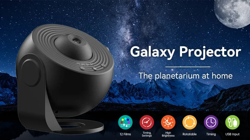 LED Night Light Galaxy Projector