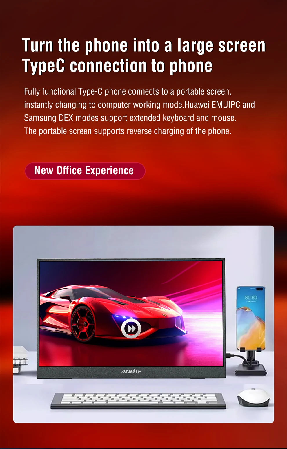 14" Portable Touch Monitor 400cd/m²
