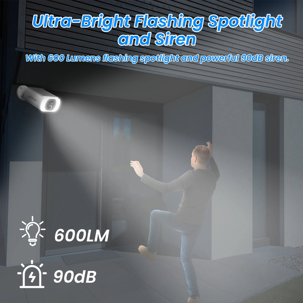 ANRAN Outdoor Solar WiFi Security Camera