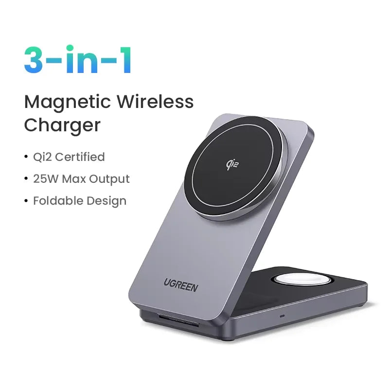 UGREEN 3-in-1 MagSafe Wireless Charger Stand