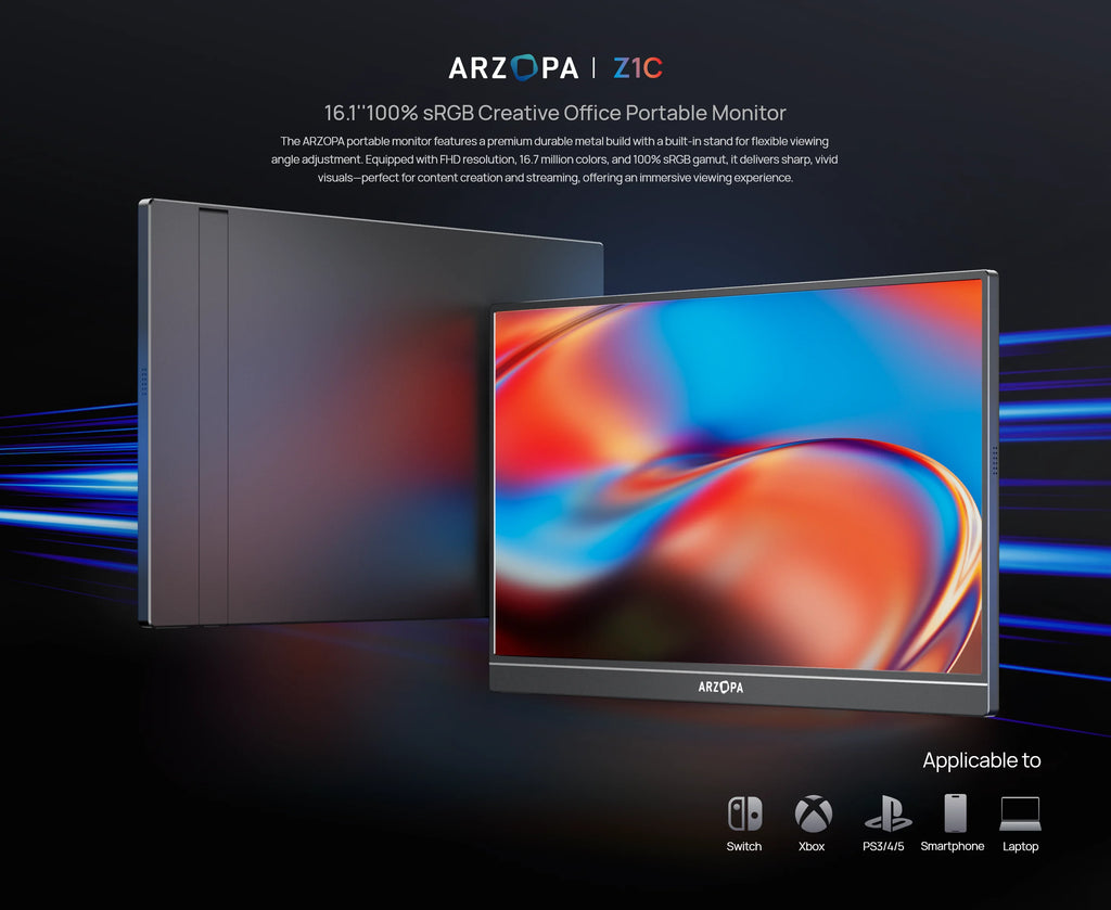 ARZOPA 16.1" FHD Portable Monitor