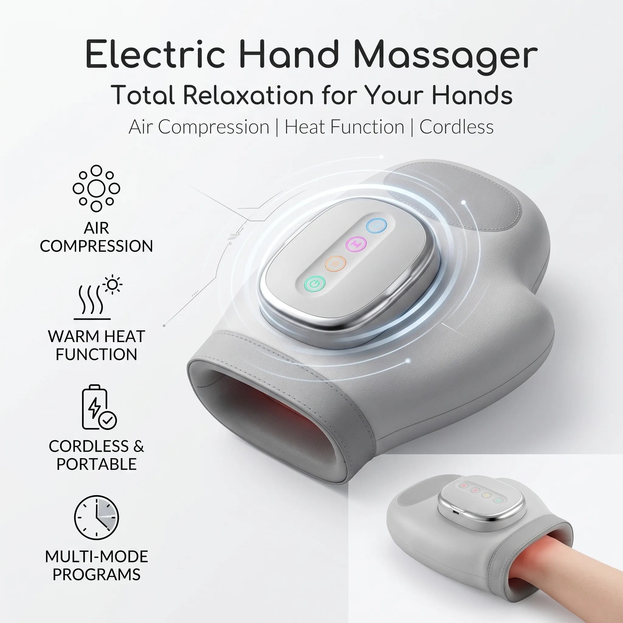 Hand Massager with Airbag Compression