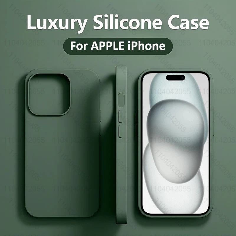 Luxury Liquid Silicone Phone Case for APPLE iPhone