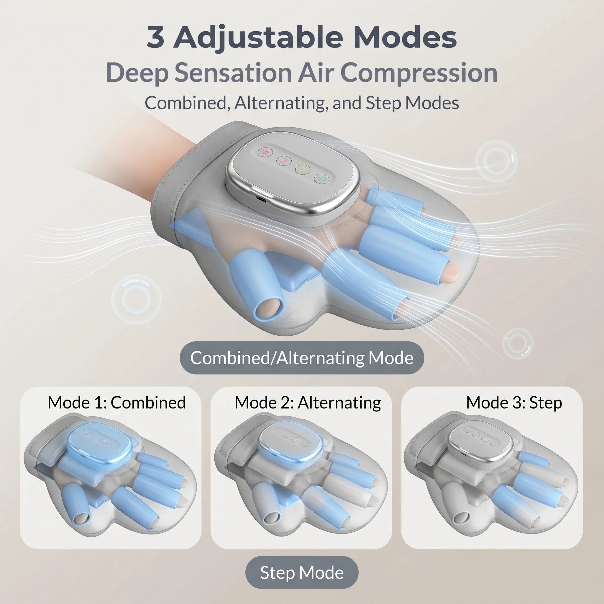Hand Massager with Airbag Compression