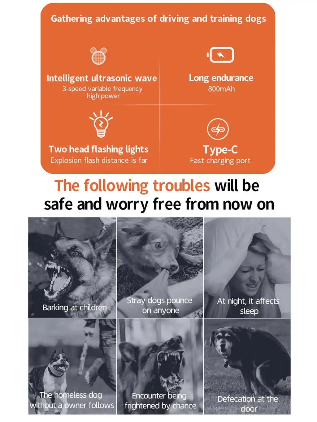 Pet Training Anti Bark Device for Dogs