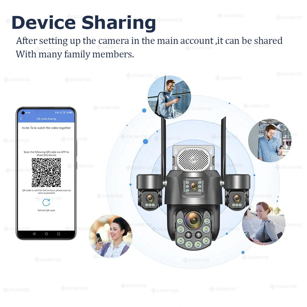 60X Zoom Solar 4G CCTV Camera System