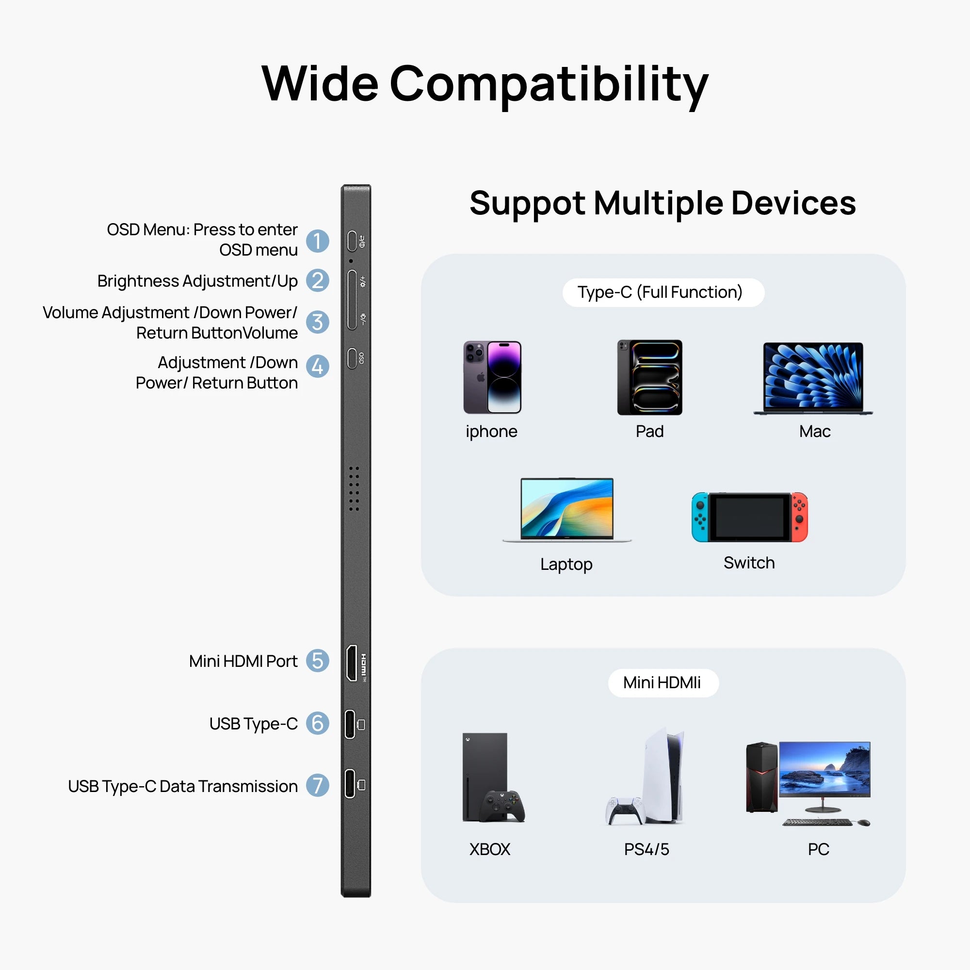 ARZOPA 15.6" FHD Portable Monitor