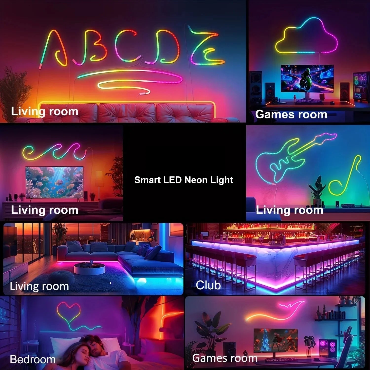 RGBIC Neon LED Strip Light 5M/10M