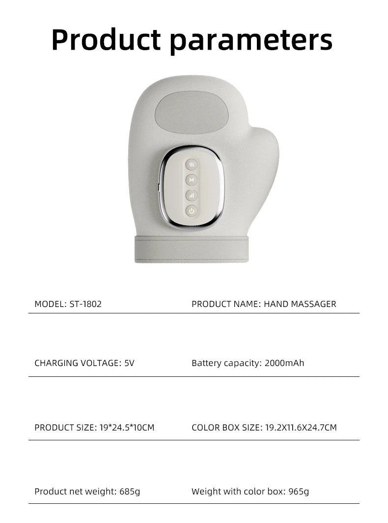 Hand Massager with Airbag Compression