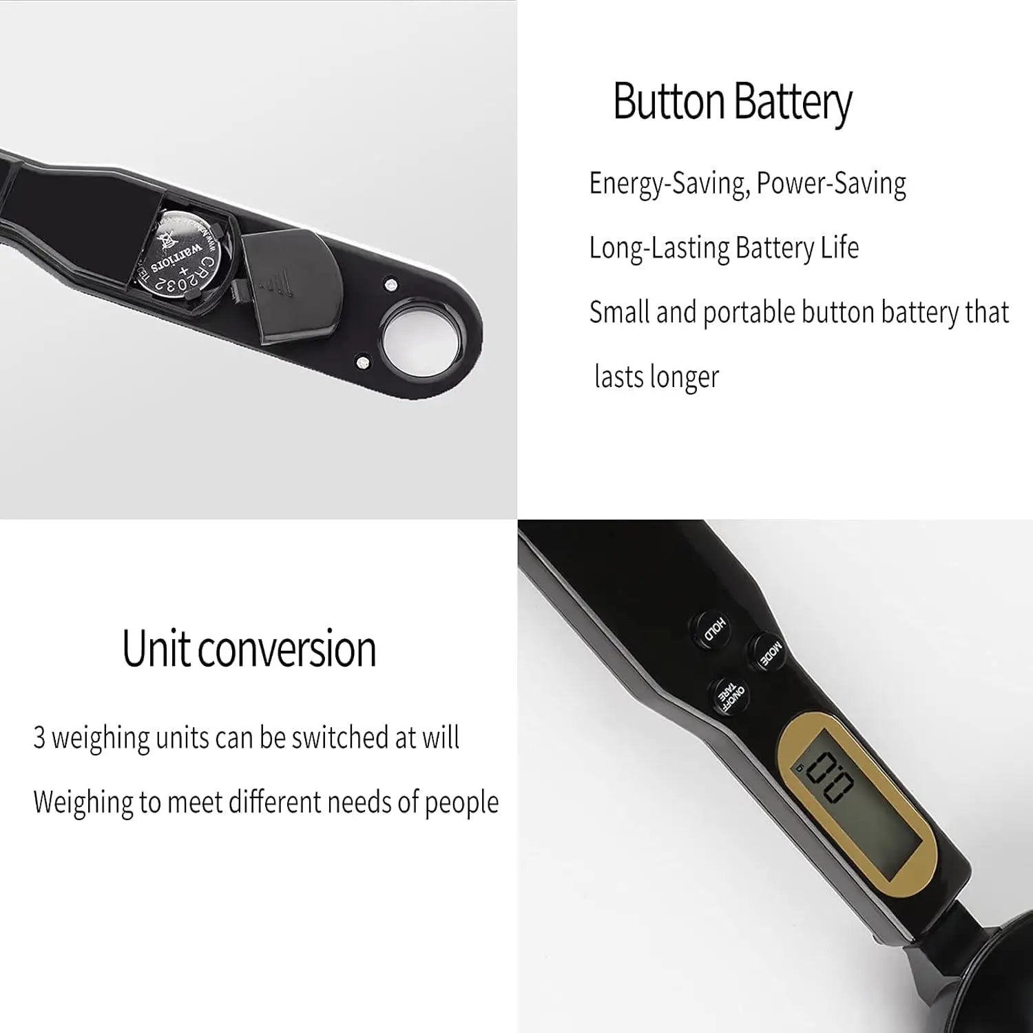 Electronic spoon with scales