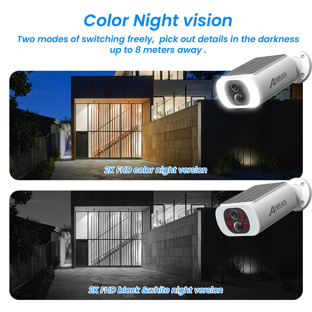 ANRAN Outdoor Solar WiFi Security Camera