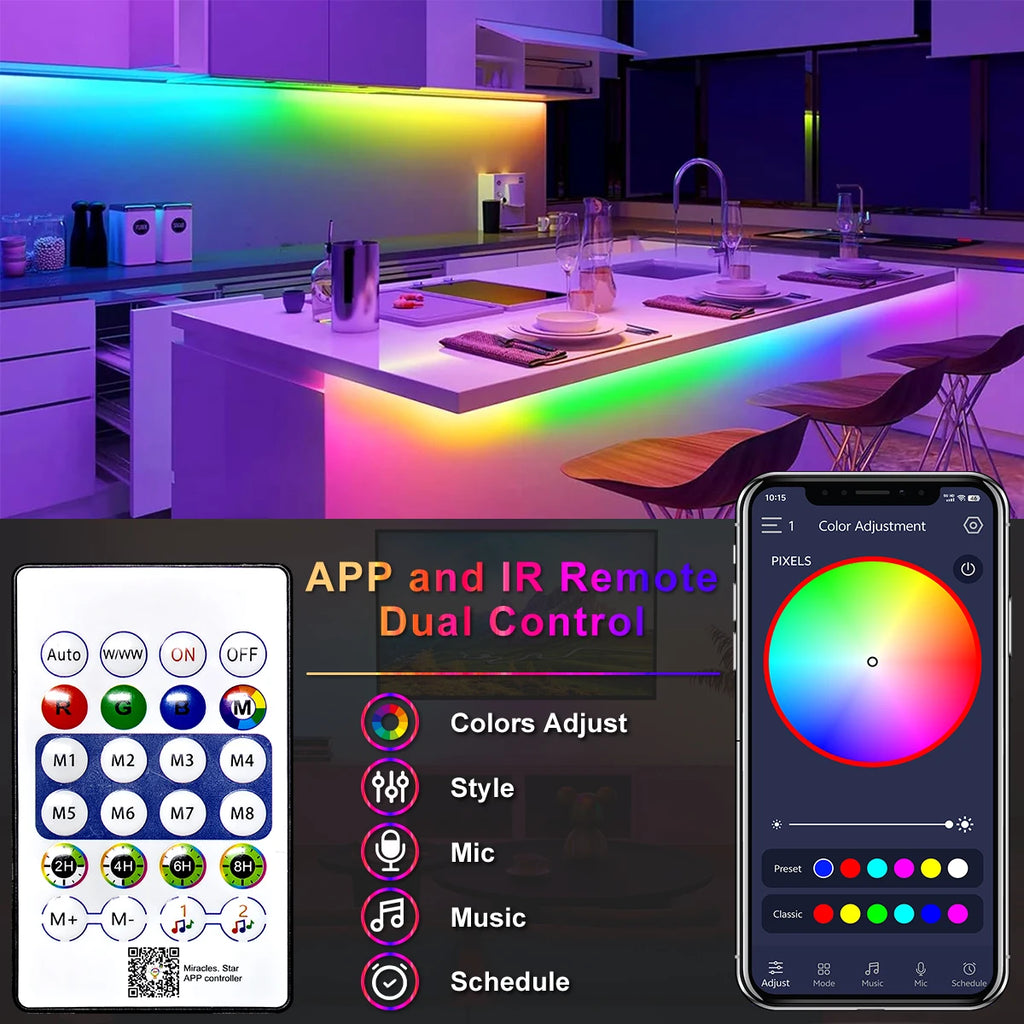RGBIC Neon LED Strip Light 5M/10M