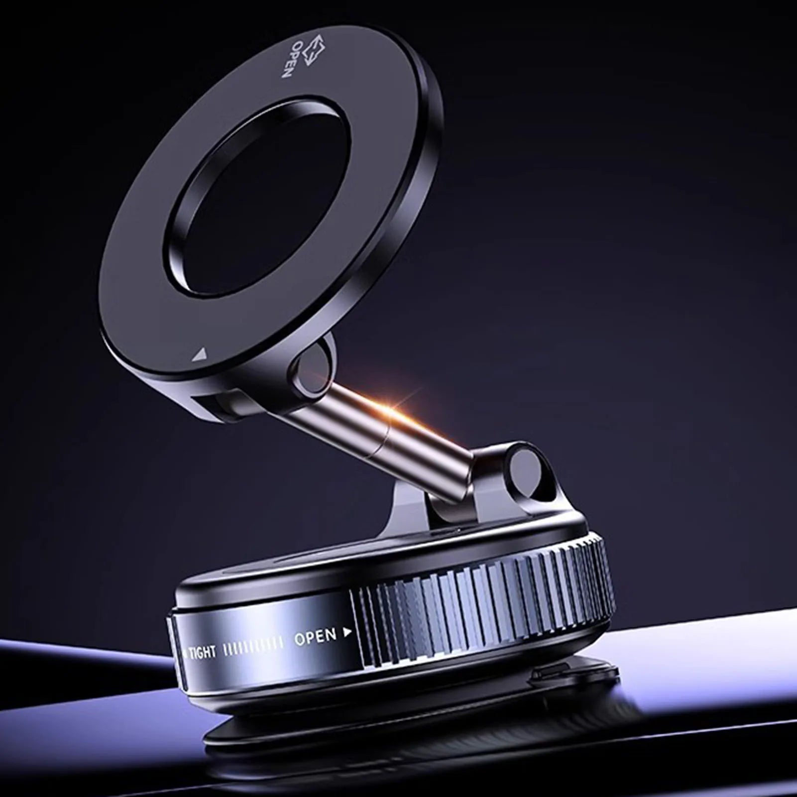 Car Phone Mount Vacuum Magnetic Car Phone Holder 360°