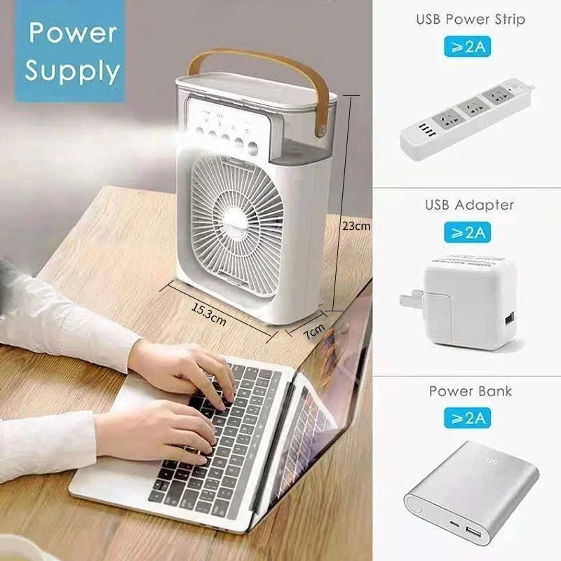 Fan AIr Conditioner Household Small Air Cooler LED