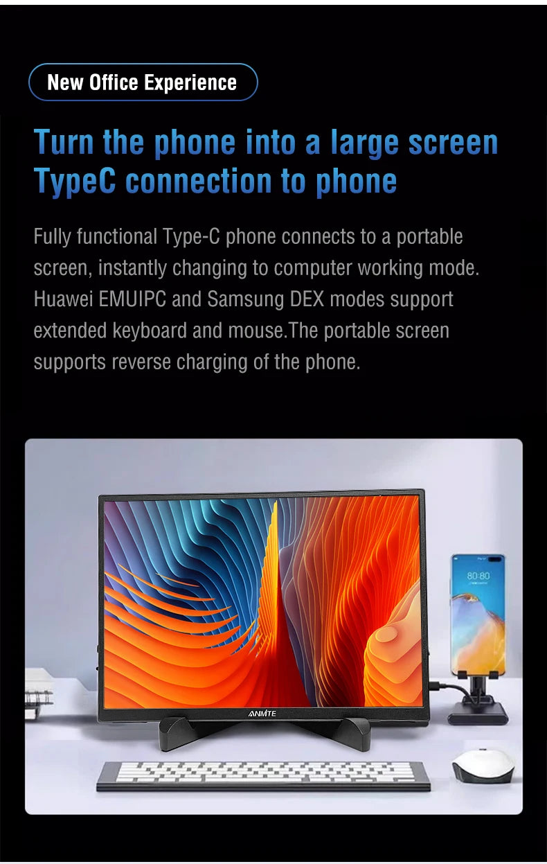 Anmite 10.5" HDR Portable Monitor
