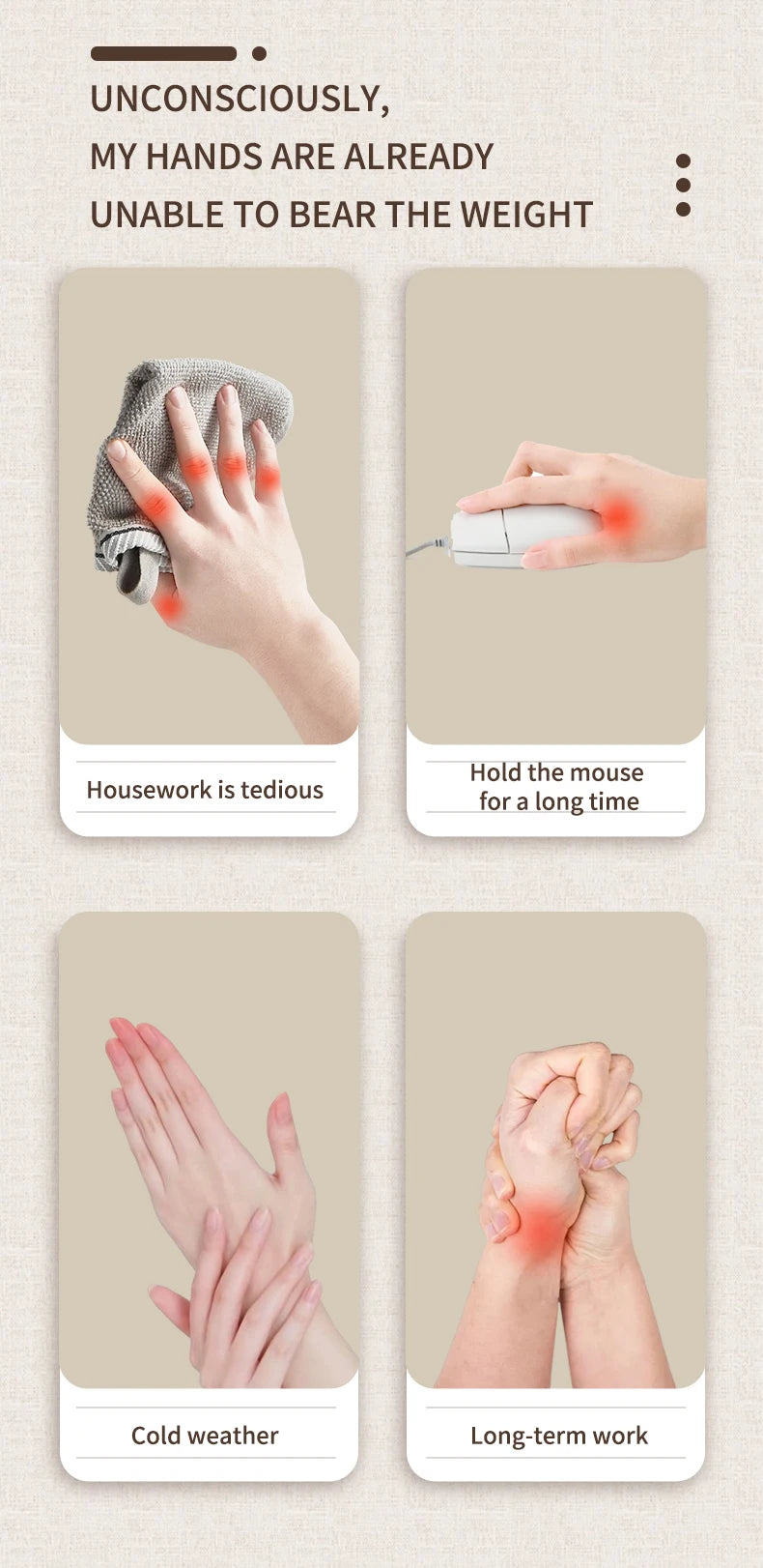 Hand Massager with Airbag Compression
