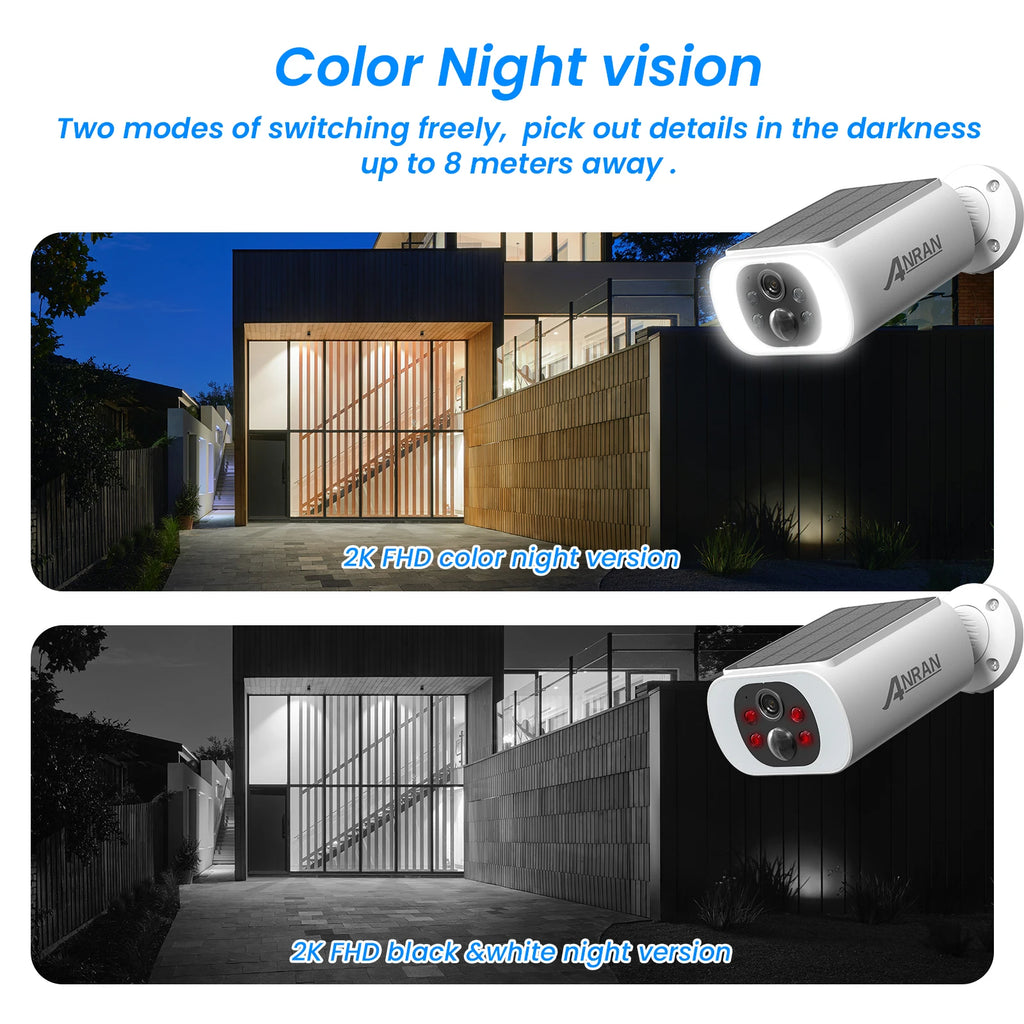 ANRAN Outdoor Solar WiFi Security Camera