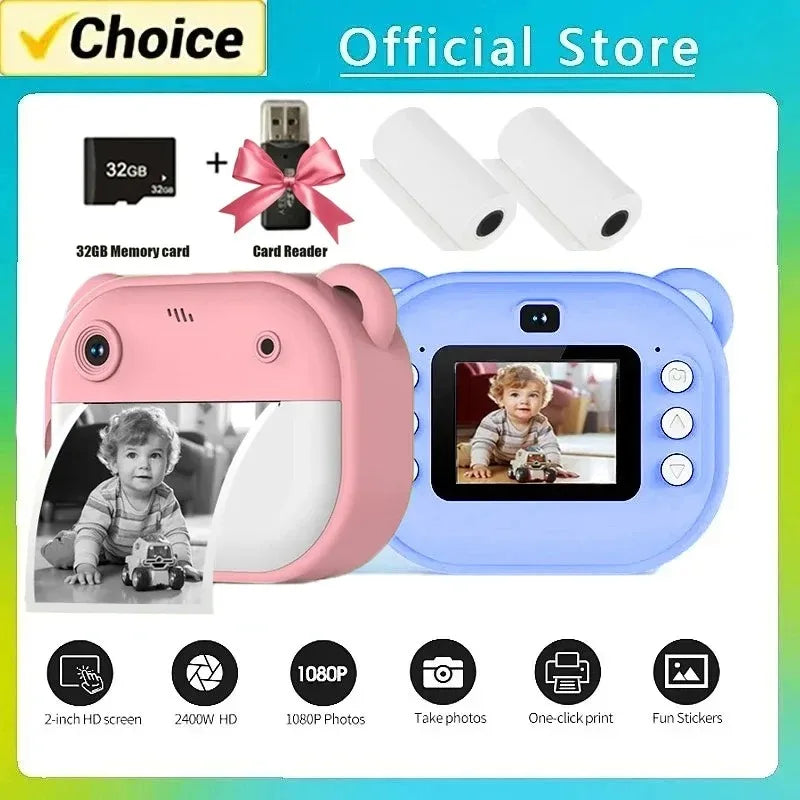 Children Digital Camera Instant Print for Kids