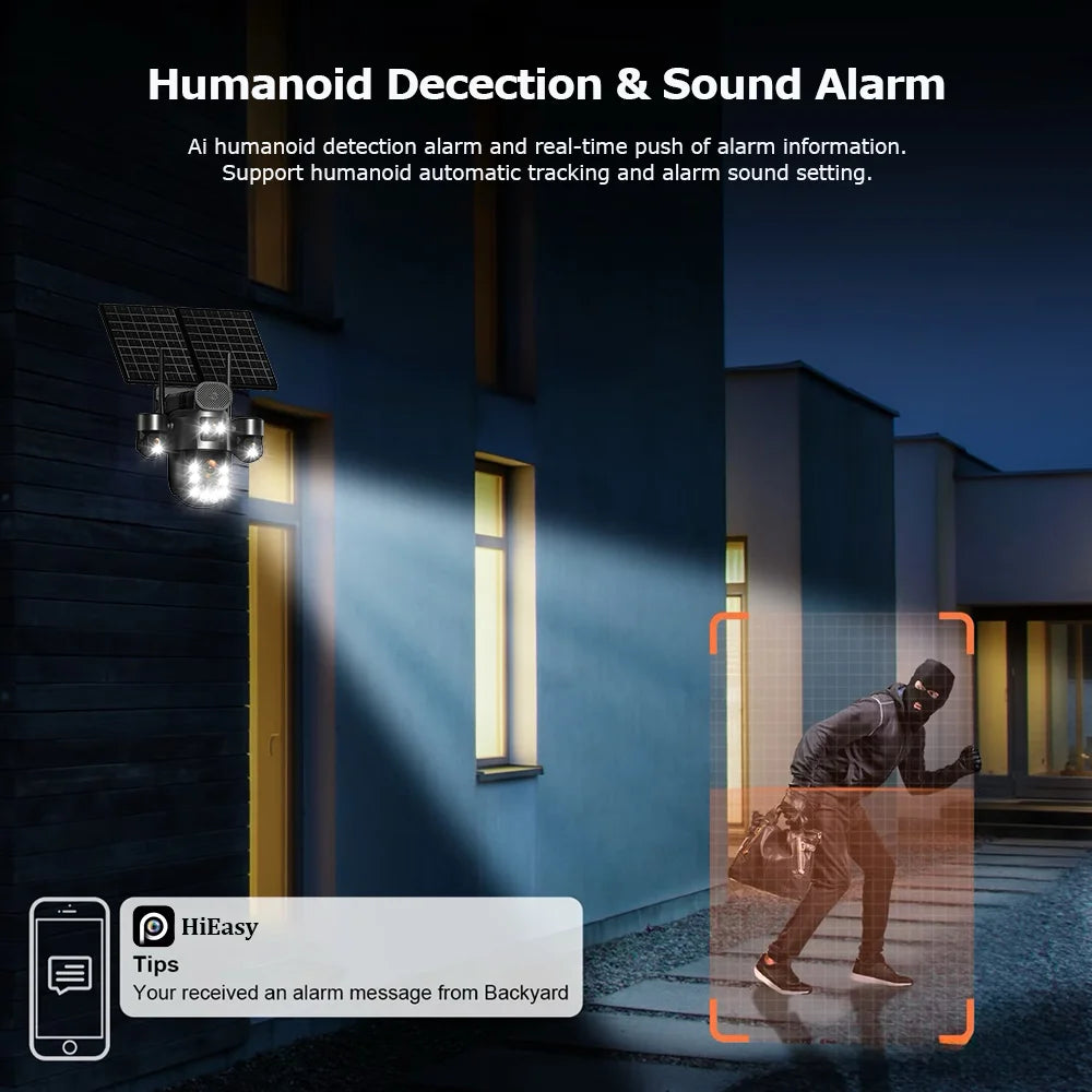 60X Zoom Solar 4G CCTV Camera System