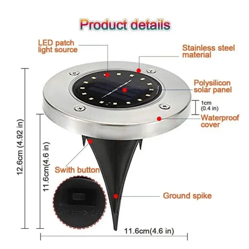 1/4/8Pcs Solar Lights Outdoor