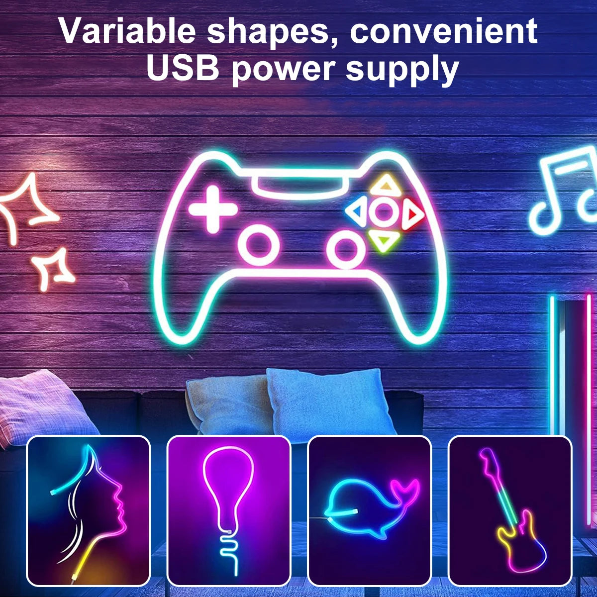 RGBIC Neon LED Strip Light 5M/10M