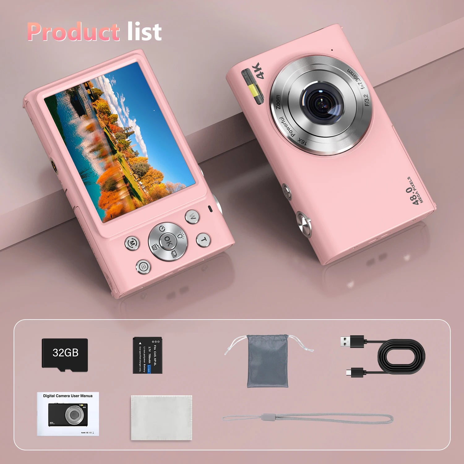 Digital Camera Autofocus Vlogging Camera