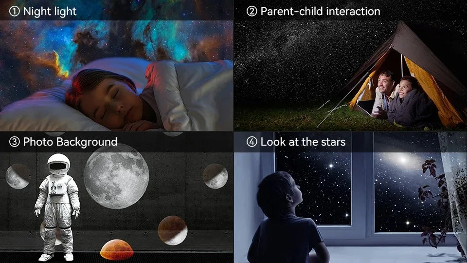 LED Night Light Galaxy Projector