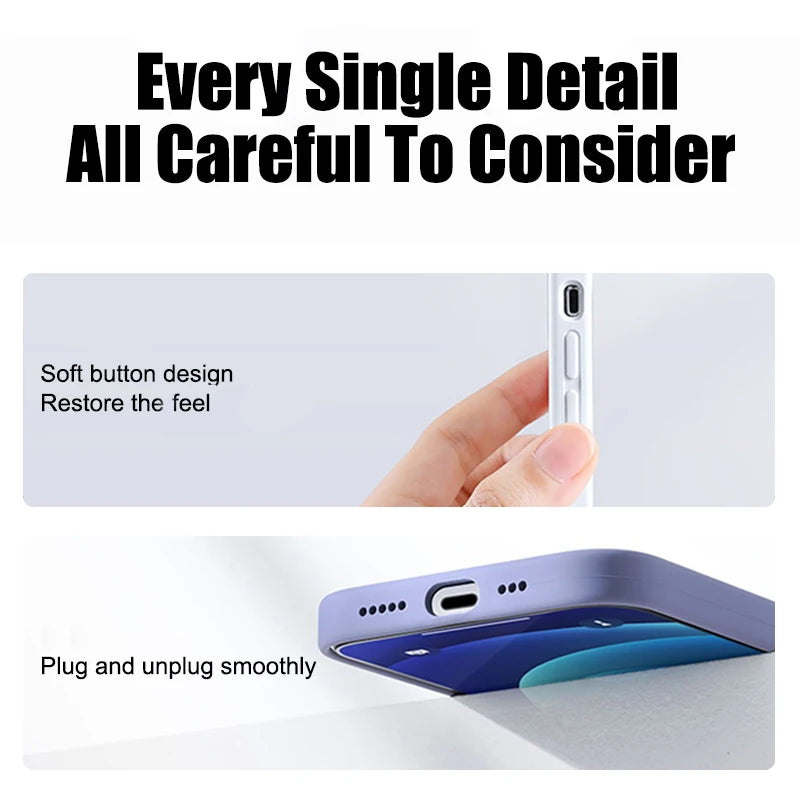 Luxury Liquid Silicone Phone Case for APPLE iPhone